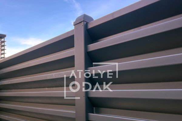 Panjur Tipi Galvanizli Çit