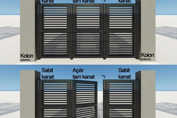 Bahçe yaya kapısı